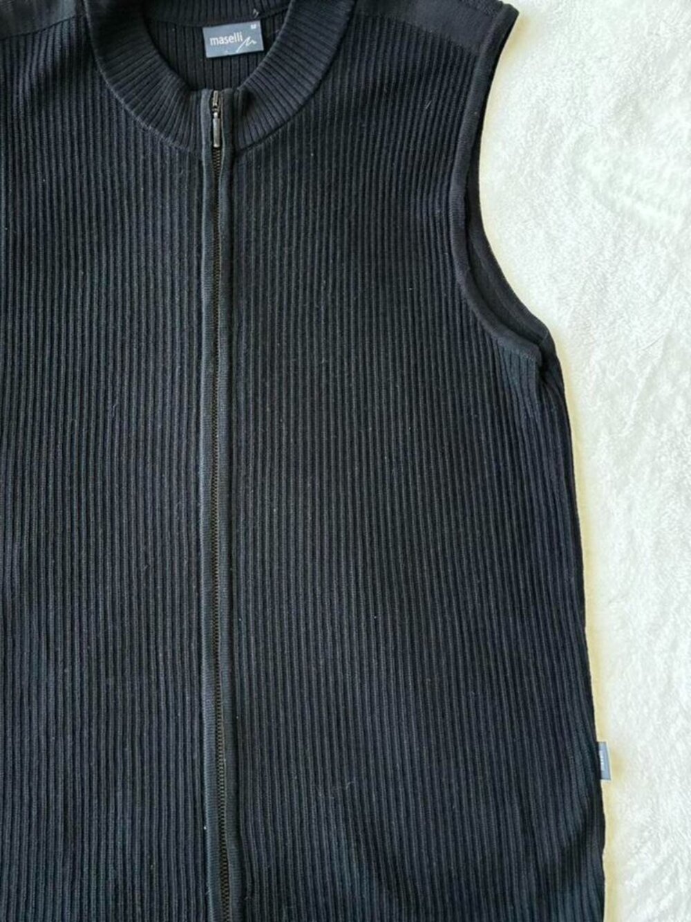 Maselli Vintage Men's Black Vest